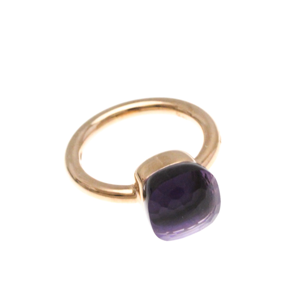 Pomellato Nudo Ring Amethyst Pink Gold (18K) Fashion Amethyst Band Ring Pink ... - Picture 9 of 9